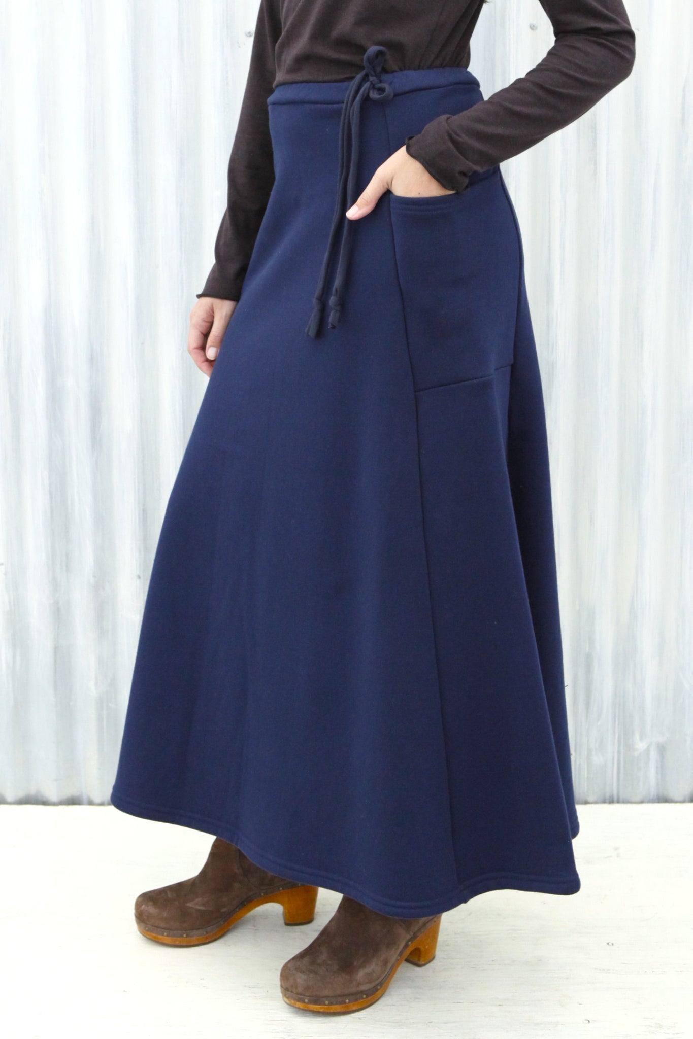 Navy Nadia Skirt