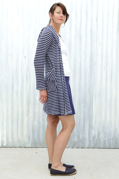 Navy Stripe Alena Duster