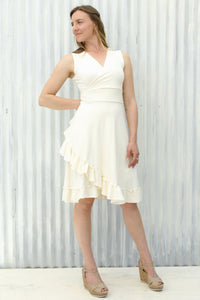 Natural Jasper Wrap Dress