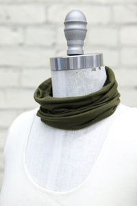 Olive Sleek Neck Warmer