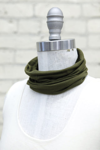 Olive Sleek Neck Warmer