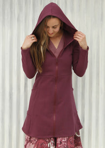Violet Huron Zip Coat