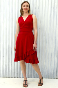 Red Jasper Wrap Dress