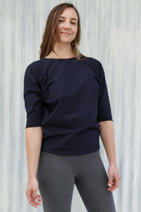 Navy Topaz Top