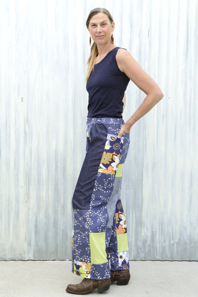 Flower Power Patchwork Pants