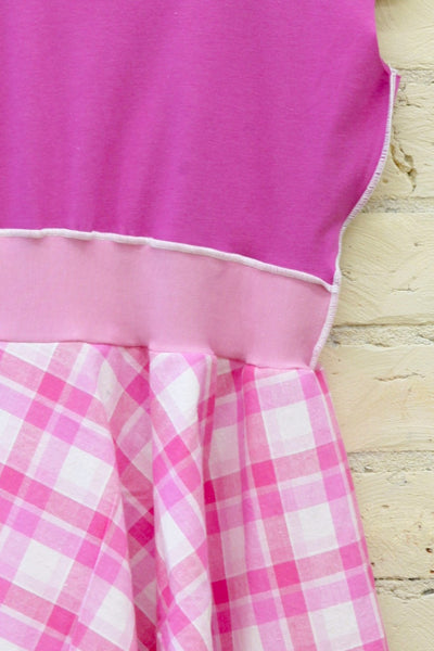 Pink Plaid Dress (3-5 Years)