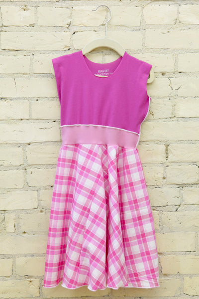 Pink Plaid Dress (3-5 Years)