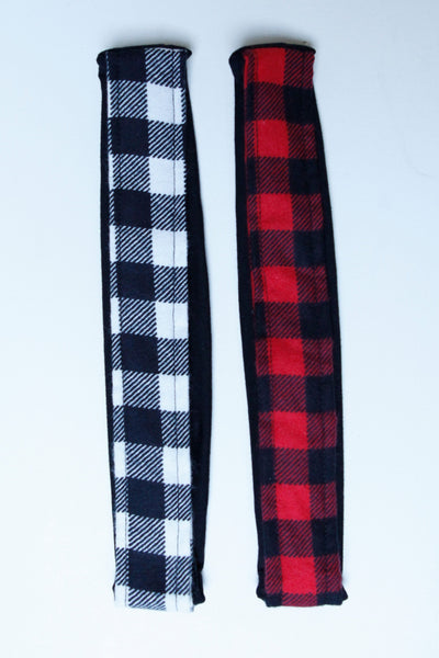 Black & White Plaid Headband