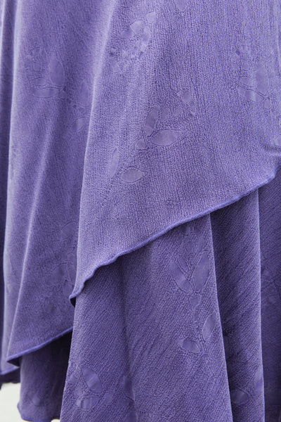 Plum Catalina Wrap Skirt