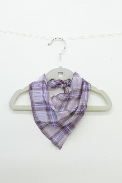 Purple Plaid Georgia Kerchief