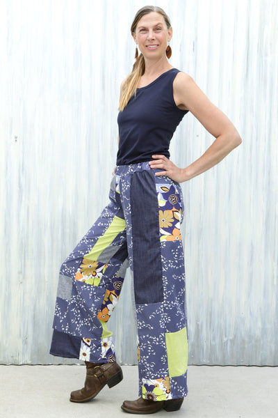 Flower Power Patchwork Pants