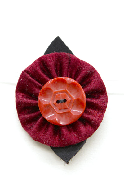 Red Flower Pin