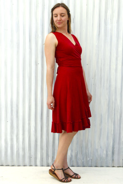Red Jasper Wrap Dress
