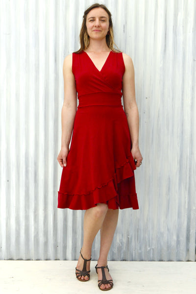 Red Jasper Wrap Dress