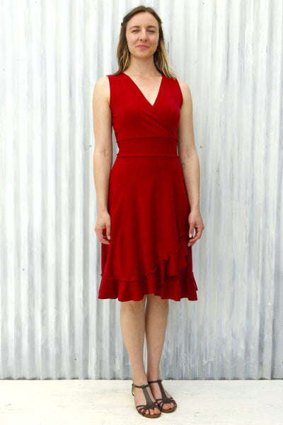 Red Jasper Wrap Dress