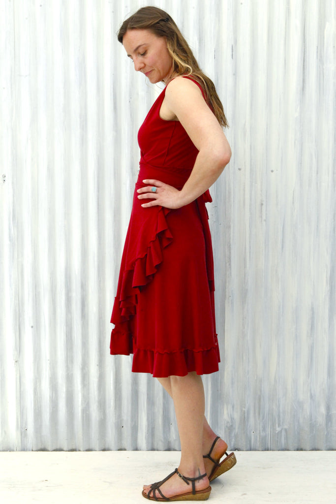 jasper mini dress in red orange *Crystal Mini Dress (Orange)