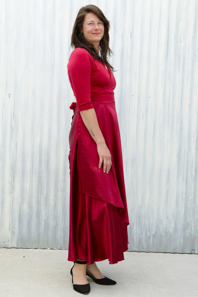 Red Valerie Wrap Dress