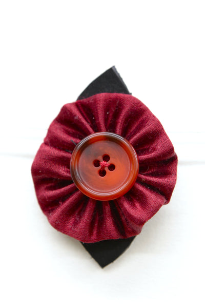 Red Flower Pin