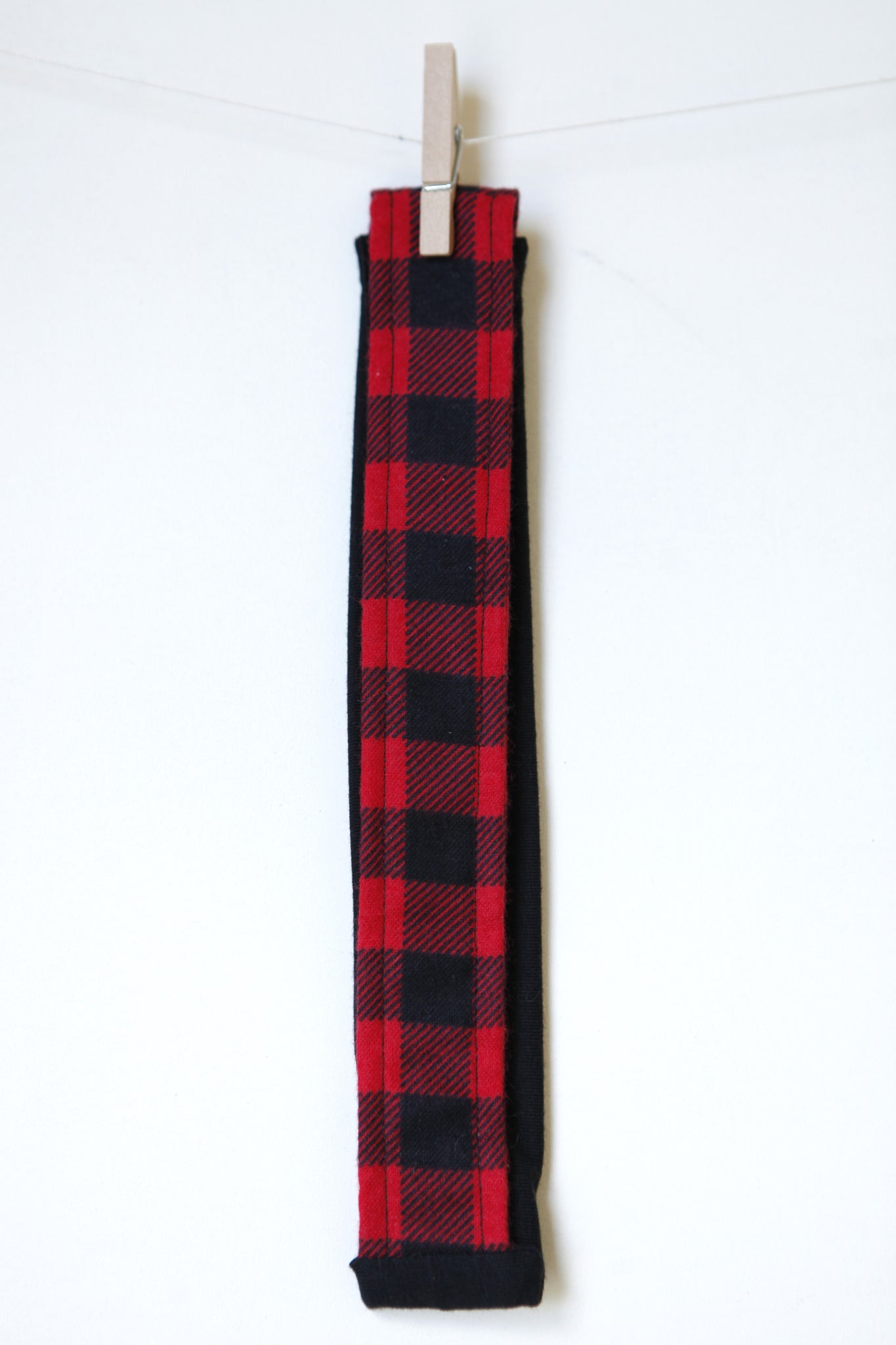 Red & Black Plaid Headband