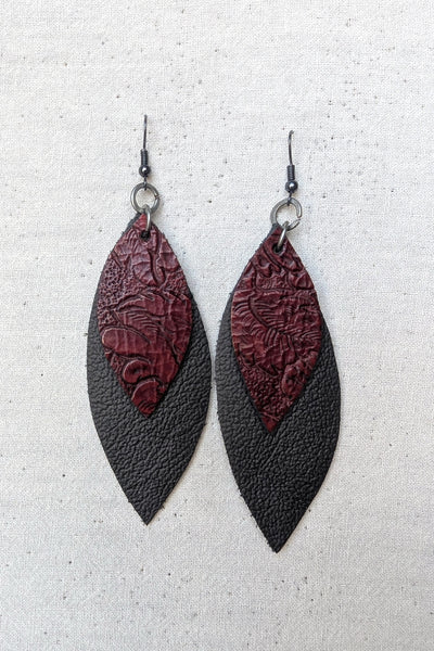 Ruby & Gray Earrings