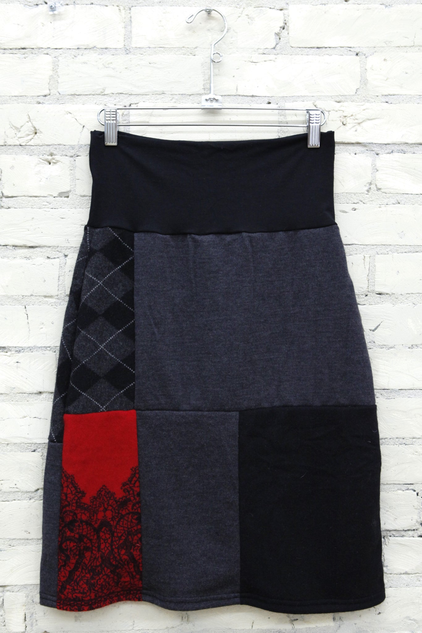 Red Racer Sweater Skirt