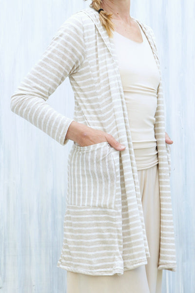 Sand Stripe Alena Duster