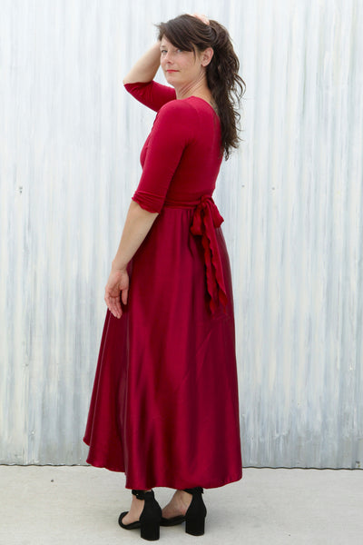 Red Valerie Wrap Dress
