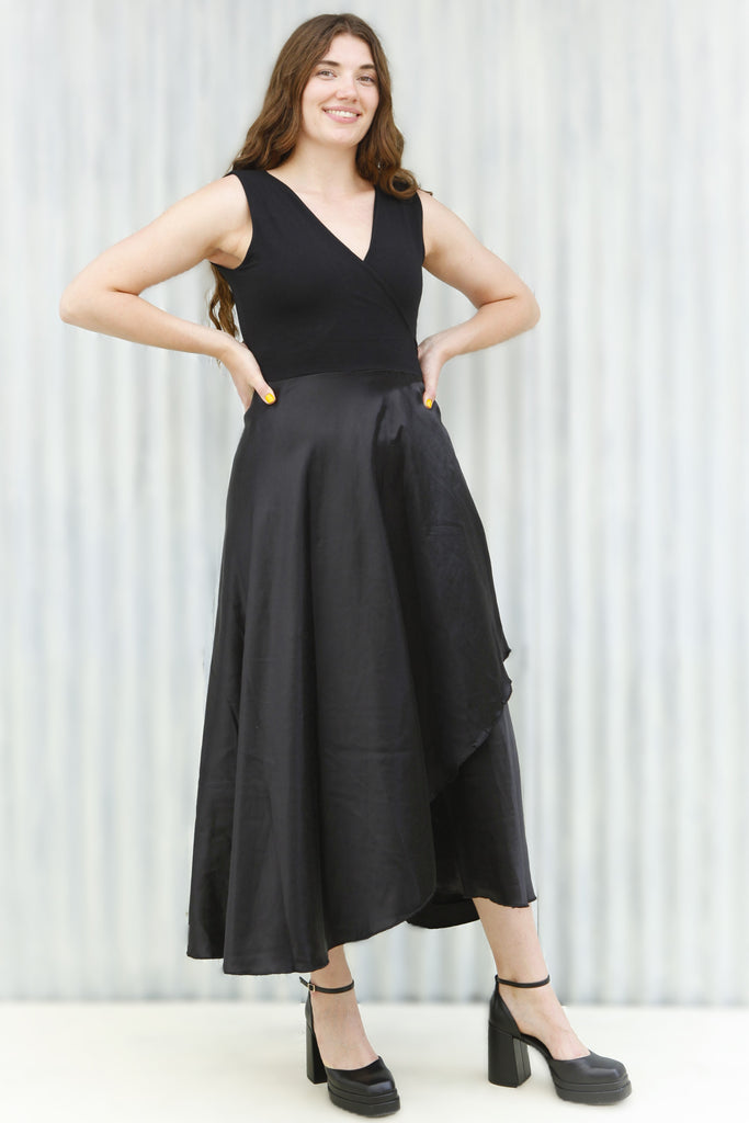 Black Victoria Wrap Dress Black Victoria Wrap Dress