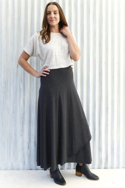 Granite Stripe Wrap Skirt