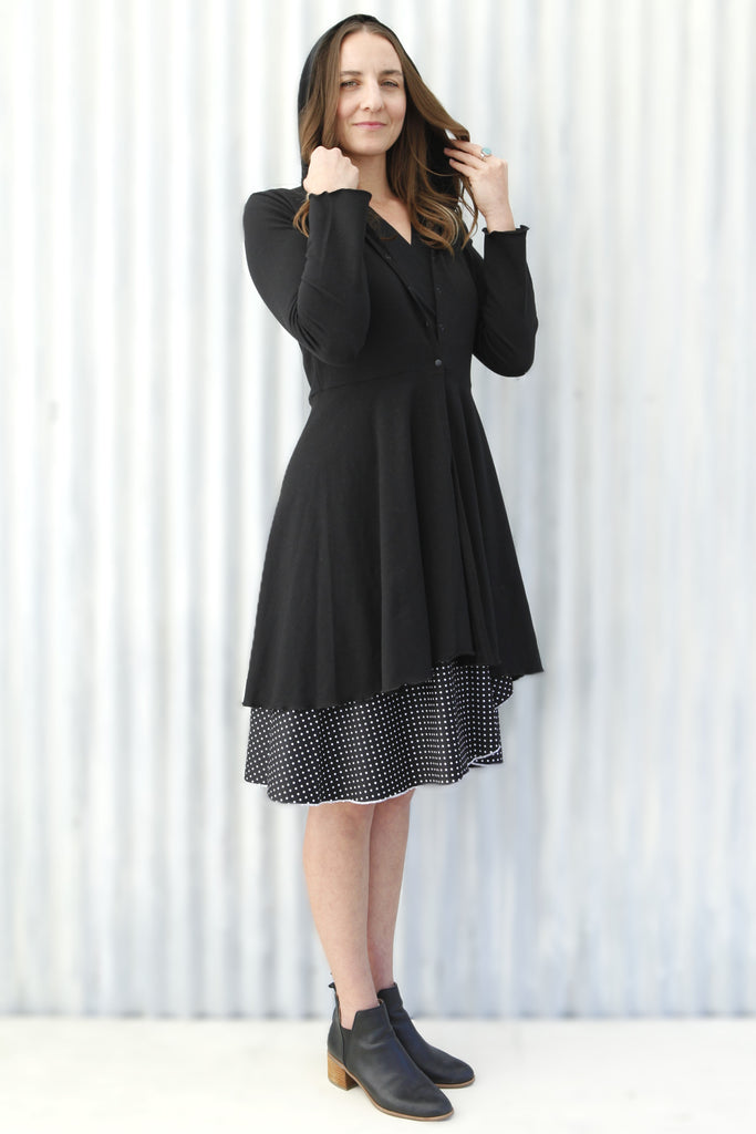 ladies black coat dress Black Virginia Dress Coat S
