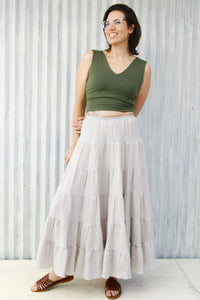 Marble Peasant Skirt