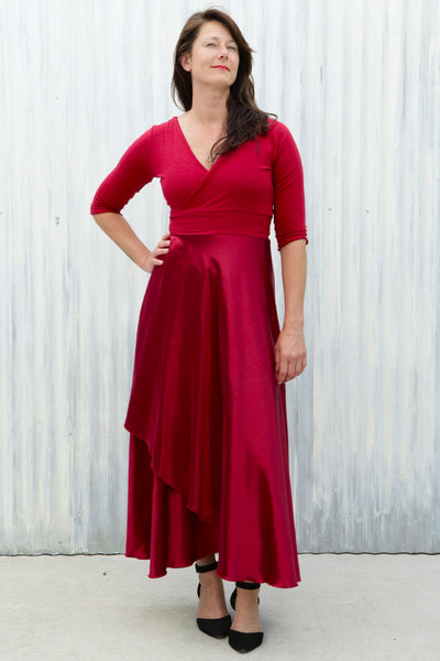 Red Valerie Wrap Dress