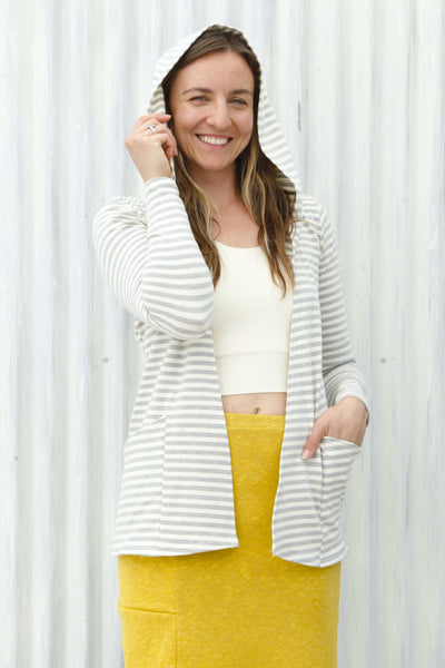 Natural Stripe Eli Cardigan