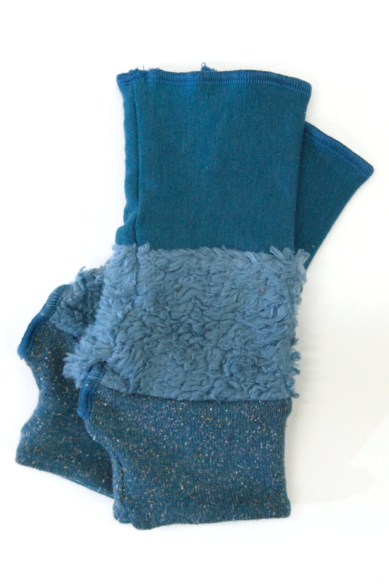 Three Teal Arm Warmers