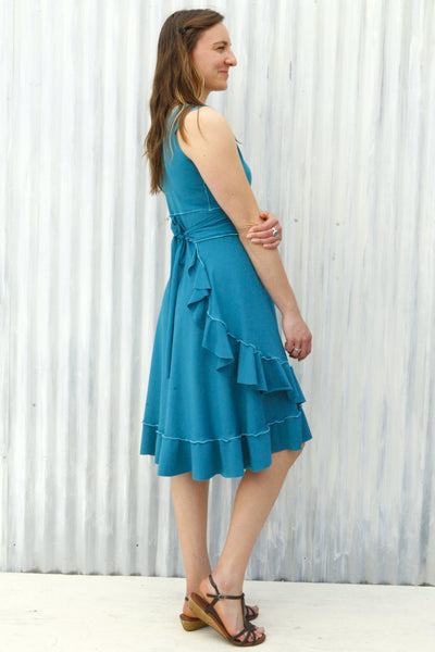 Turquoise Jasper Wrap Dress