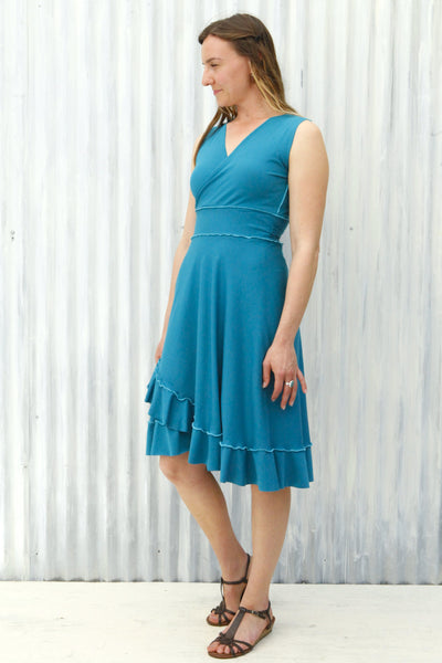 Turquoise Jasper Wrap Dress
