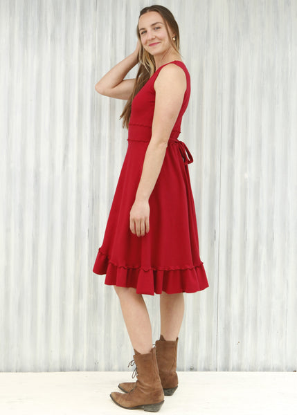 Red Jasper Wrap Dress
