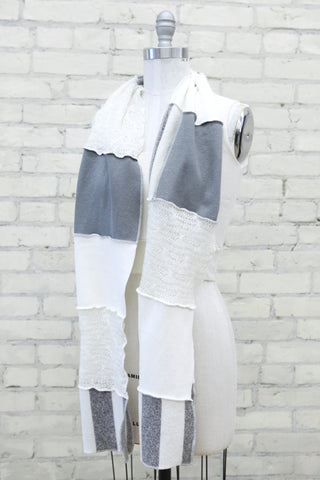 Winter Sage Patchwork Scarf