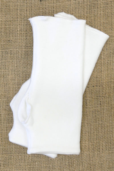 White Lucky Arm Warmers