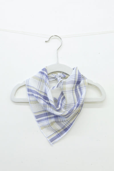 White Plaid Georgia Kerchief