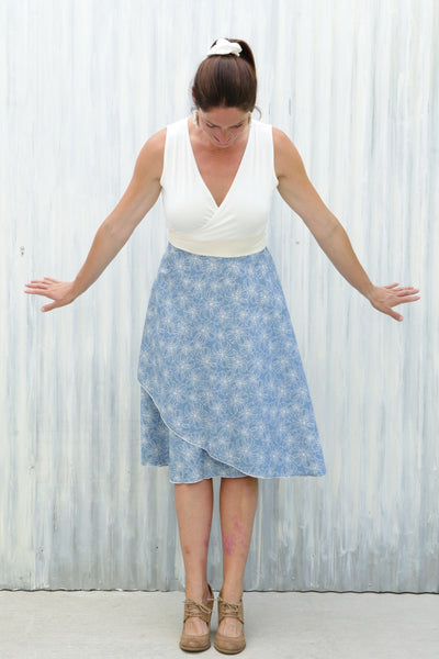 Blue Periwinkle Wrap Dress