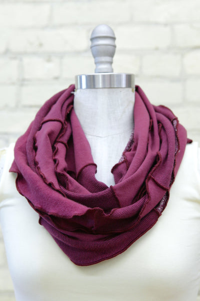 Burgundy Bliss Infinity Scarf