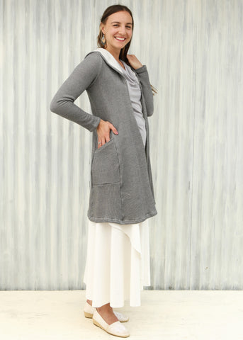 Light Gray Alexandra Duster