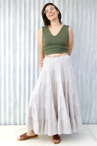 Marble Peasant Skirt