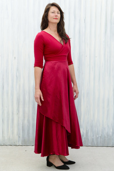Red Valerie Wrap Dress