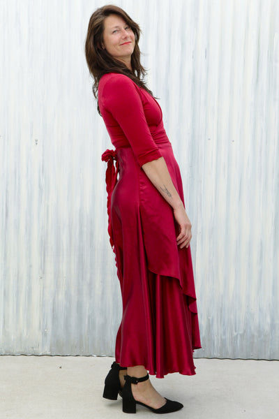 Red Valerie Wrap Dress