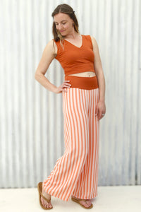 Tangerine Stripe Pants