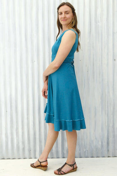 Turquoise Jasper Wrap Dress
