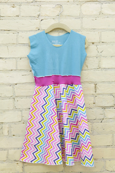 Colorful Zig-Zag Dress (3-5 Years)