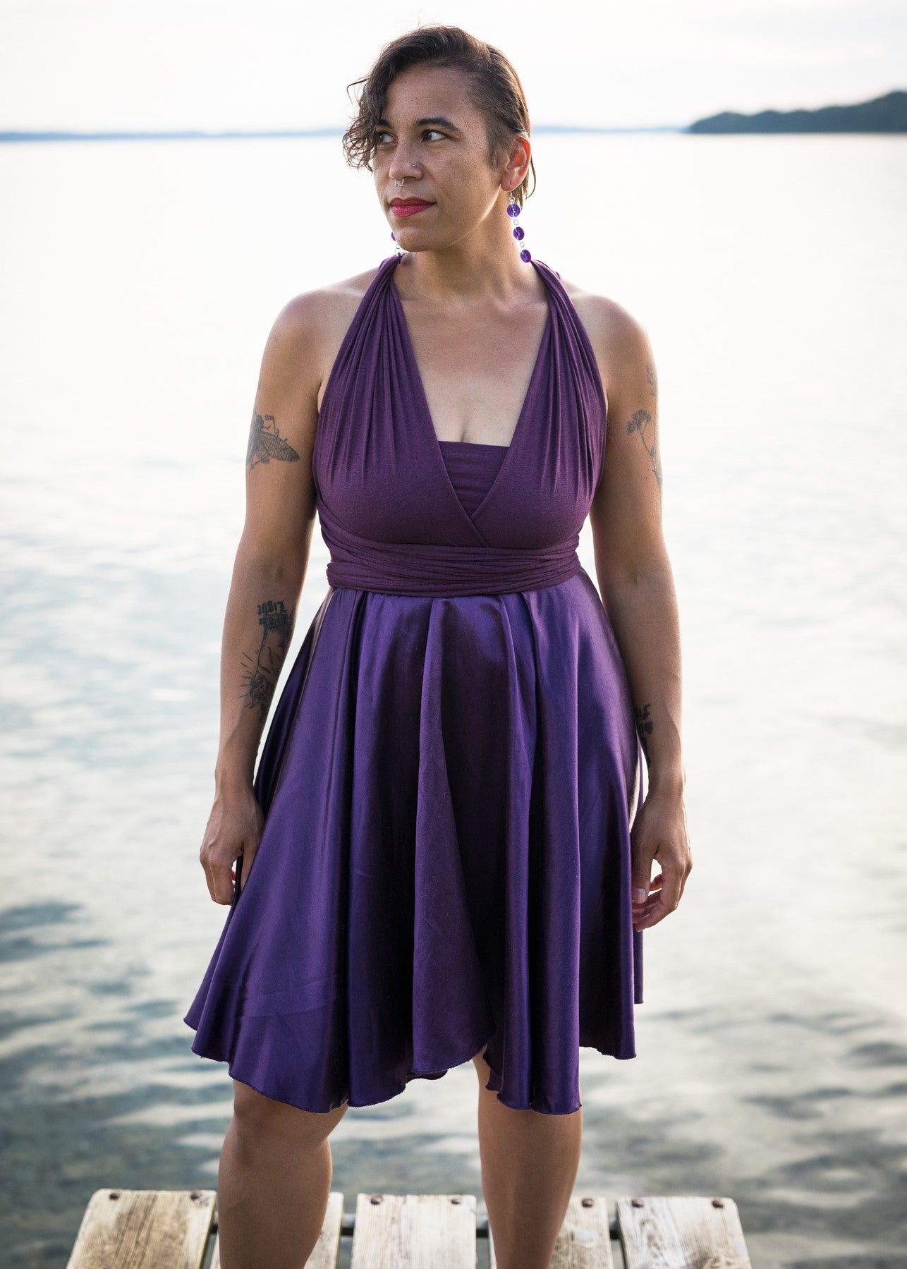 purple infinity dress Lilac Infinity Dress Multiway Bridesmaid Dress Convertible